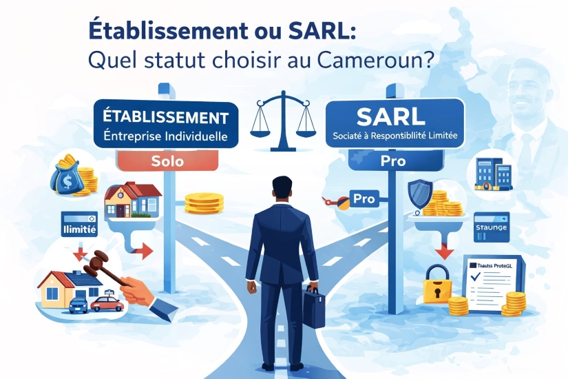 Établissement ou SARL : quel statut choisir pour débuter au Cameroun ?