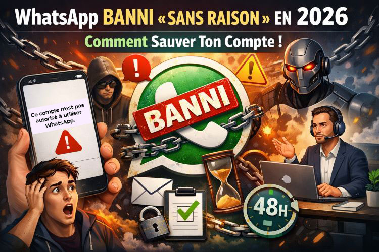 WhatsApp banni « sans raison » en 2026 : Voici pourquoi et comment sauver ton compte !