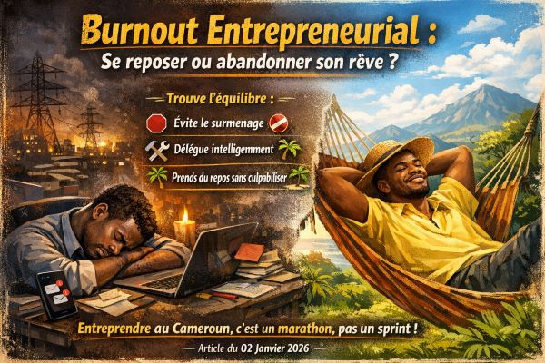 😰 Burnout Entrepreneurial au Cameroun : Se Reposer ou Abandonner Son Rêve ? 💎